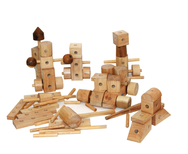 Natural Wooden Construction Set