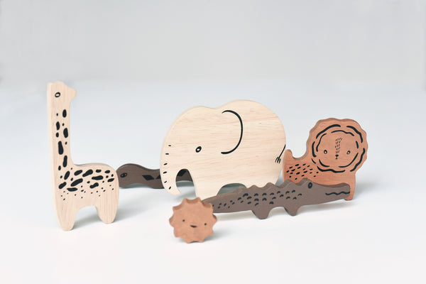 Wooden Tray Puzzle-Safari Animals